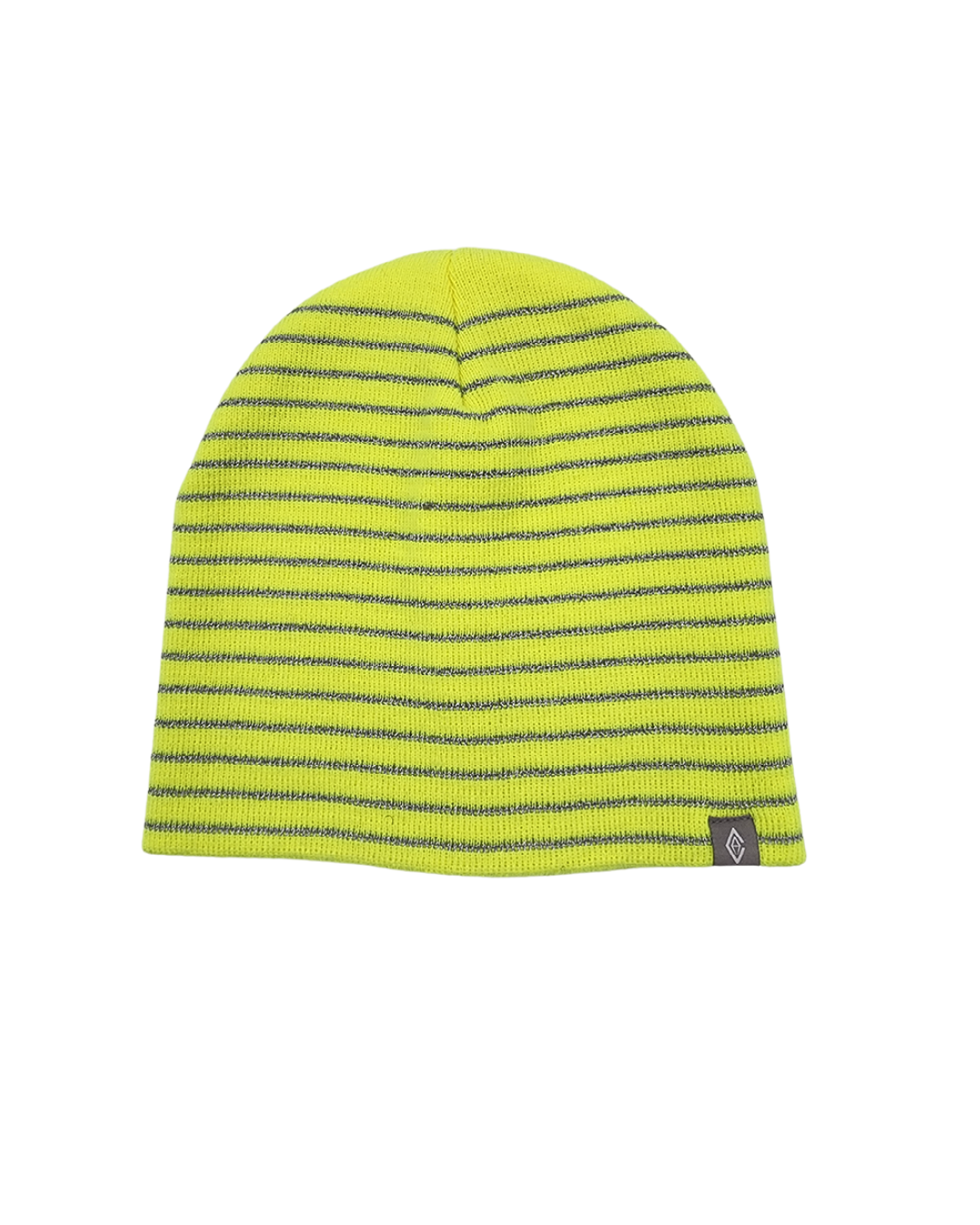 360 Stripe Hi-Viz Reflective Safety Beanie - Cuffless