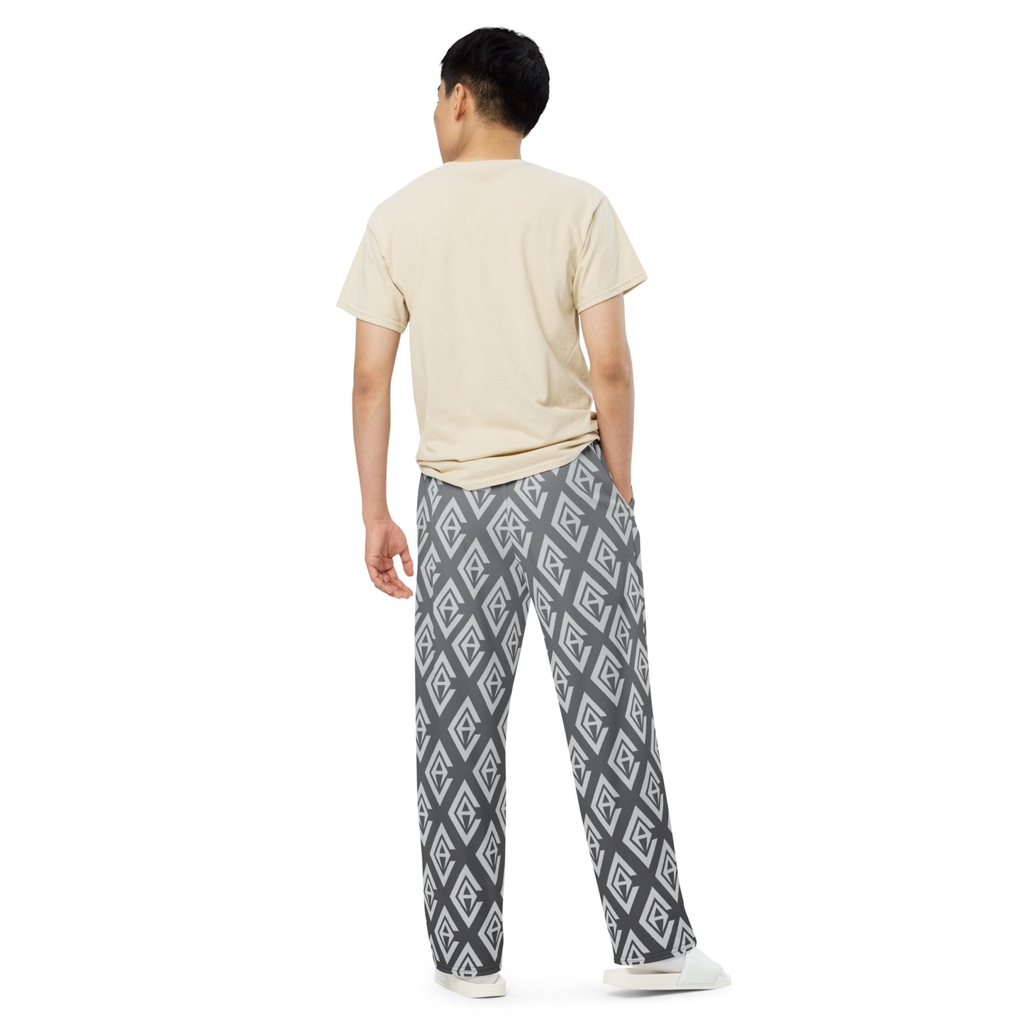 Carbon Logo Wide Leg Pajama Pants - Unisex