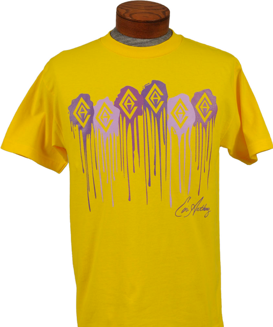 Purple CA Drip Yellow Tee