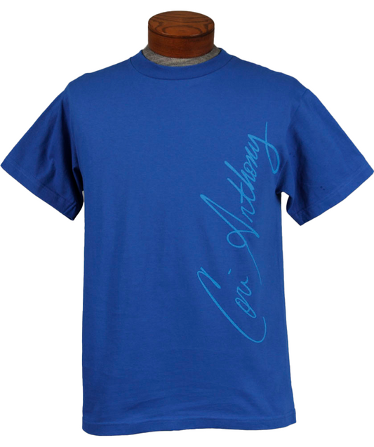 Royal Blue Vertical Signature Tee